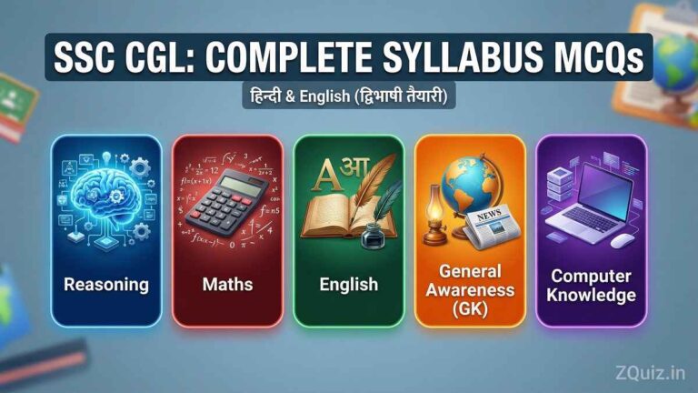 SSC CGL GK MCQs Bilingual Practice Set for Reasoning Maths GK English and Computer