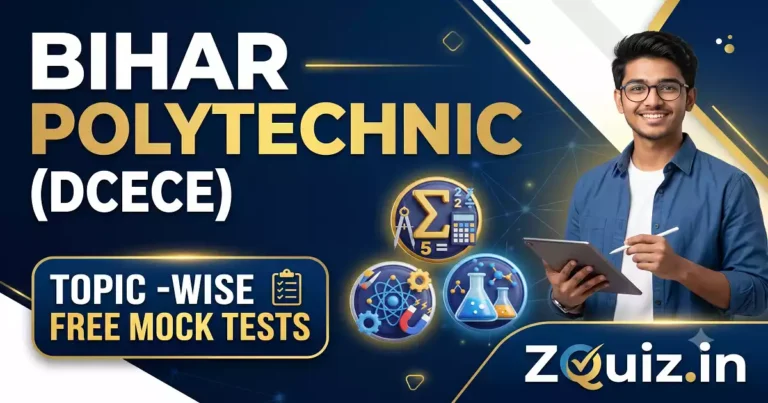 Bihar Polytechnic DCECE 2026 Topic-wise Mock Test Practice Set